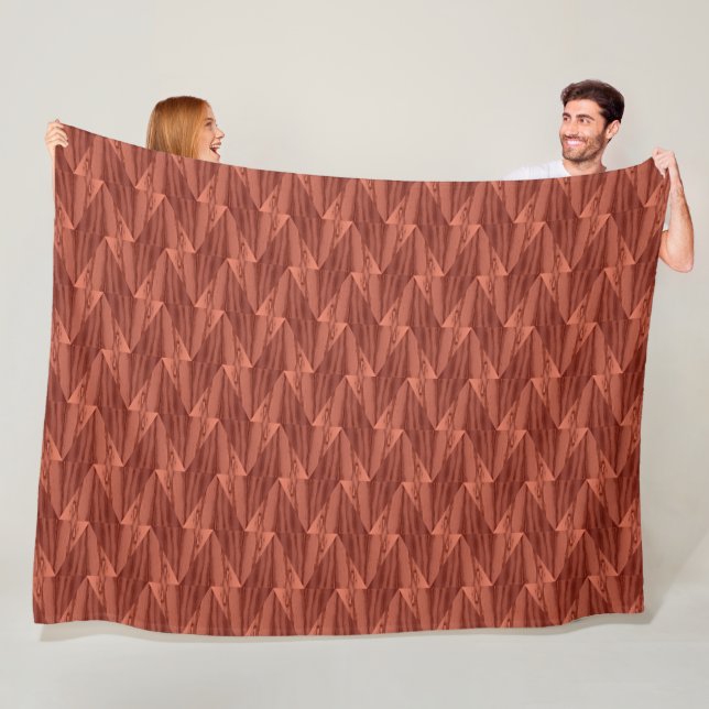 Geometric Cedar Fleece Blanket (3 storlekar) (På plats)