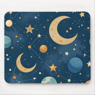 Geometric Celestial Mousepad Musmatta