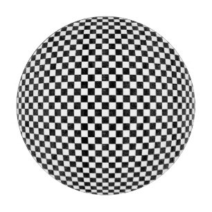 Geometric Checkered Illusion: Vintage Artistry.
