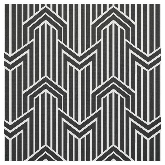 Geometric Chevron Art Deco Stil Tyg (Prov)
