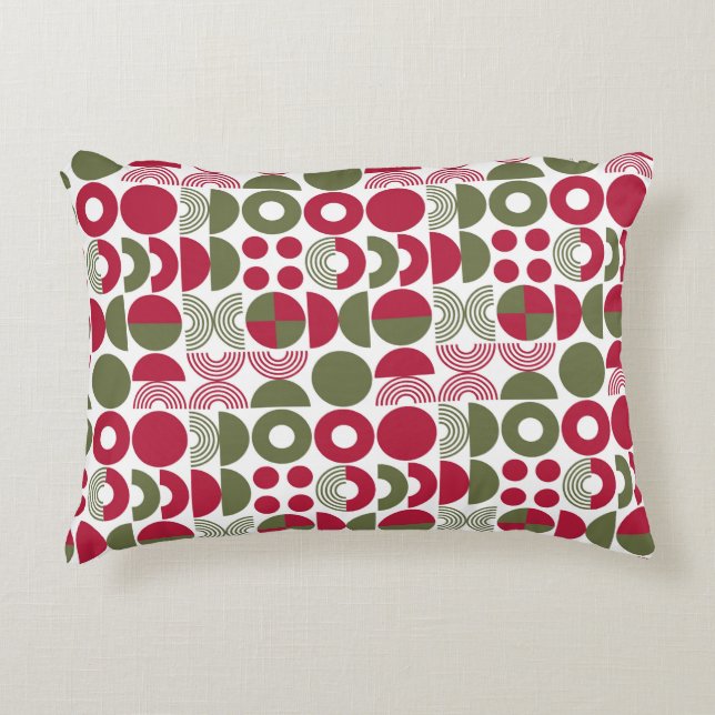 Geometric Christmas Modern  Prydnadskudde (Framsidan)