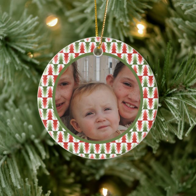 Geometric Christmas Tree Grove Julgransprydnad Keramik (Träd)