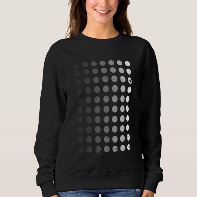 Geometric Circle Solid Transparent Geometry Grid D T Shirt (Framsida)