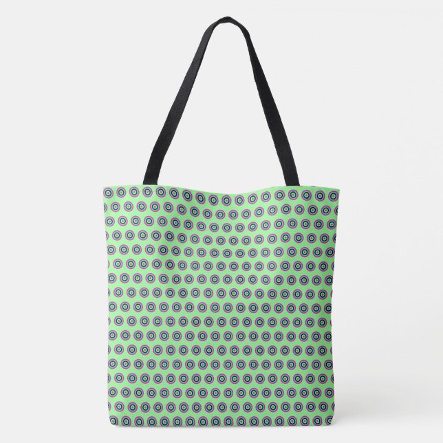 Geometric Circle Tote Bag - Snyggt och mångsidighe Tygkasse (Baksida)