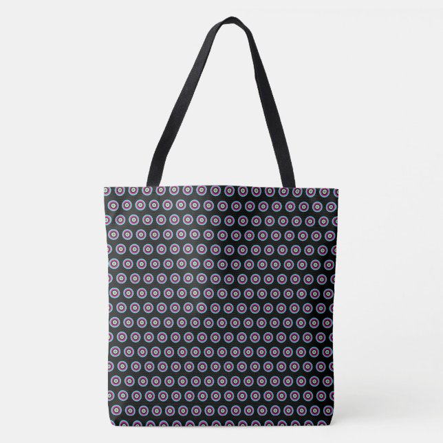 Geometric Circle Tote Bag - Snyggt och mångsidighe Tygkasse (Framsida)