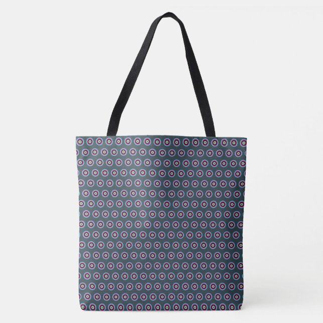Geometric Circle Tote Bag - Snyggt och mångsidighe Tygkasse (Framsida)