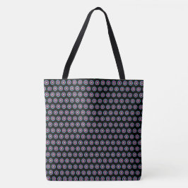 Geometric Circle Tote Bag - Snyggt och mångsidighe Tygkasse