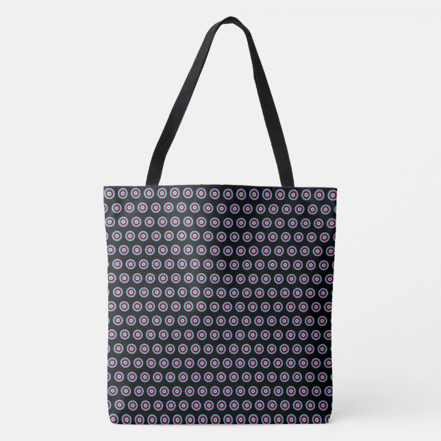 Geometric Circle Tote Bag - Snyggt och mångsidighe Tygkasse (Framsida)