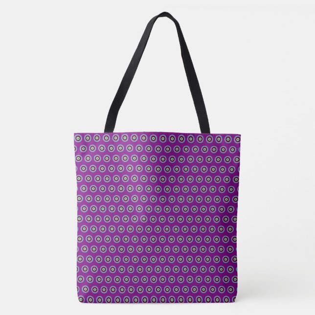 Geometric Circle Tote Bag - Snyggt och mångsidighe Tygkasse (Framsida)