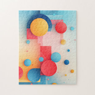 Geometric Circles Jigszle Puzzle Pussel