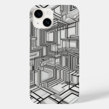 Geometric Circles Line Art