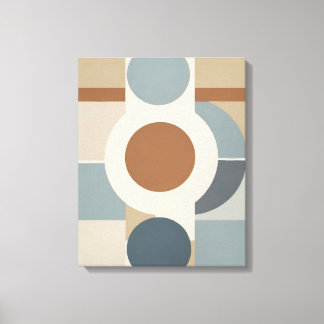 Geometric Circles Modern Abstrakt Canvas Wall Art