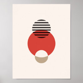 Geometric Circlet Art. för skandinavisk Abstrakt Poster