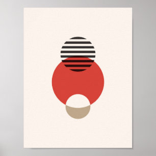 Geometric Circlet Art. för skandinavisk Abstrakt Poster