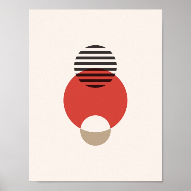 Geometric Circlet Art. för skandinavisk Abstrakt Poster (Framsidan)