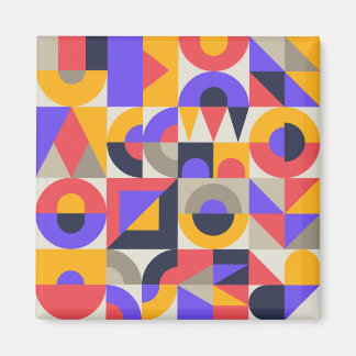 Geometric Colored shapes Magnet