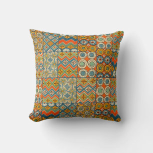 Geometric Colorful Antique Egyptian Graphic Art Kudde