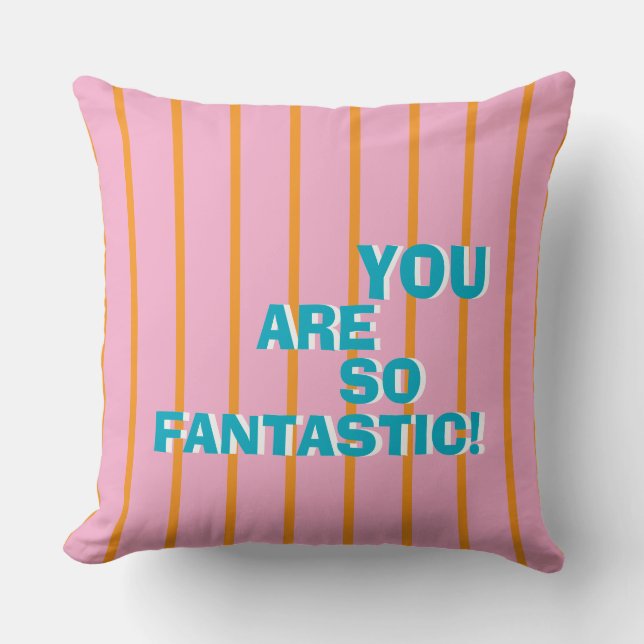 Geometric, Colorful, Appreciative Message Kudde (Framsida)