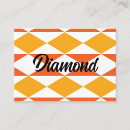 Geometric Colorful Diamond Modern Geometric Visitkort
