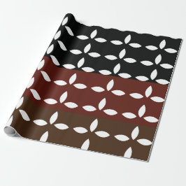 Geometric Colorful Rand Blommigt Presentpapper
