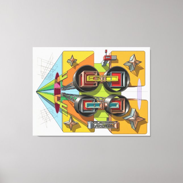 Geometric Convergence: A Portal to the Infinite Canvastryck (Framsida)