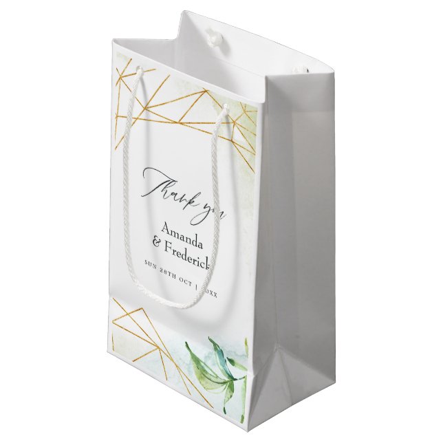 Geometric Crystal Bröllop (Framsidan Vinklad)