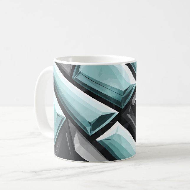 Geometric Crystal Design Kaffemugg (Framsida vänster)