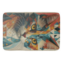 GEOMETRIC CUBISM KATTUNGE ABSTRAKT