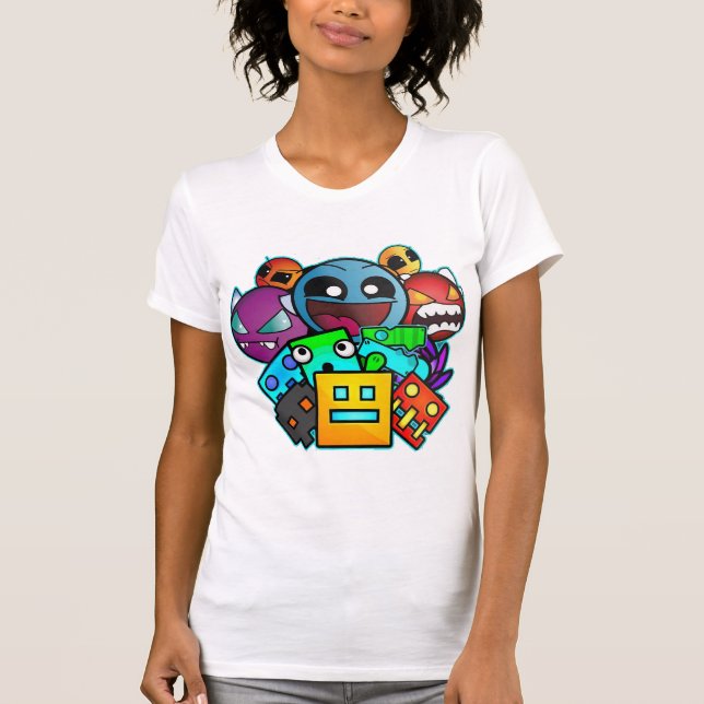 Geometric Dash Classic T-shirt (Framsida)