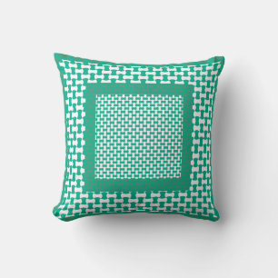 Geometric dekorativ kudde eller Cushion Emerald Gr