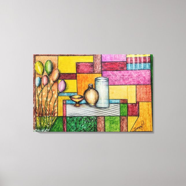 Geometric Design 20 Canvastryck (Framsida)