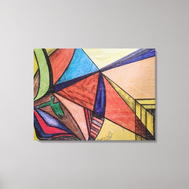 Geometric Design 21 Canvastryck (Framsida)