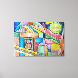 Geometric Design 25 Canvastryck