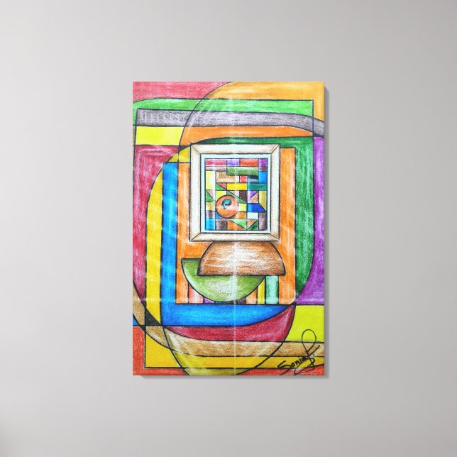 Geometric Design 26 Canvastryck (Framsida)