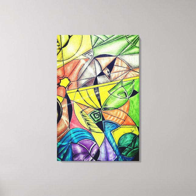 Geometric Design 29 Canvastryck (Framsida)