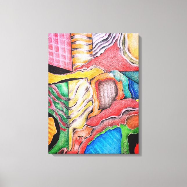 Geometric Design 37 Canvastryck (Framsida)