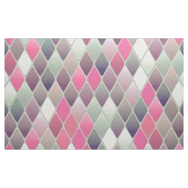 Geometric Design Fabric, Cotton Twill (58-tumsbred Tyg (Yard)