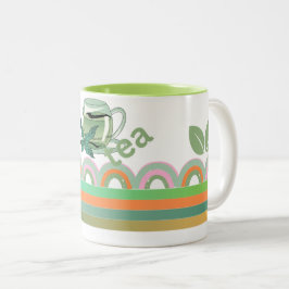 Geometric Design Mugg med Tea Löv-accent
