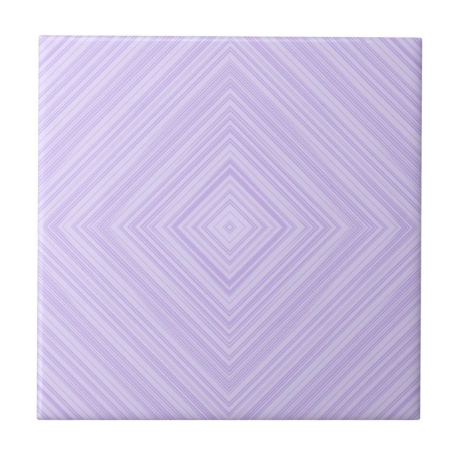 Geometric Diamond Lila och Lilac Bathroom Kakelplatta (Framsidan)