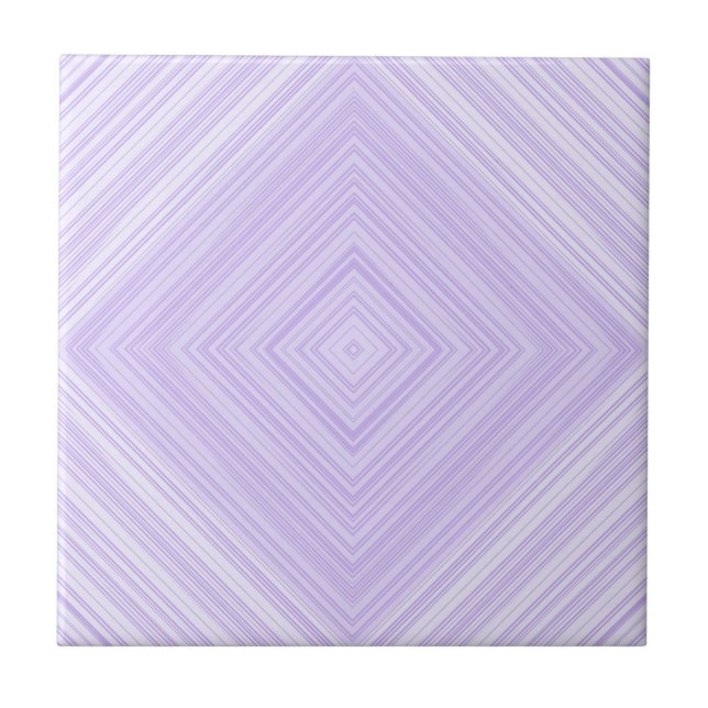 Geometric Diamond Lila och Lilac Bathroom Kakelplatta (Framsidan)