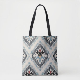 Geometric Diamond Mönster Tote Bag - Multifärgad Tygkasse