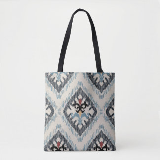 Geometric Diamond Mönster Tote Bag - Multifärgad Tygkasse