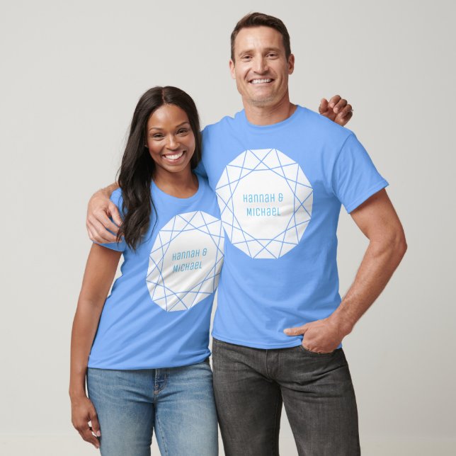 Geometric Diamond Round T Shirt (Unisex)