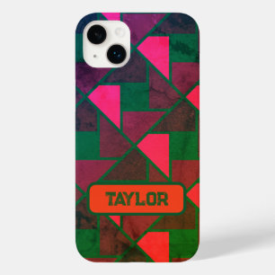 Geometric Distress Grunge Gift Mobilt/iPad-fall