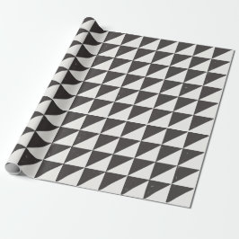 Geometric Distressed Black And Off-White Triangles Presentpapper