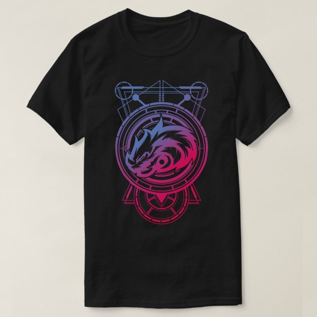 Geometric Dragon T Shirt (Design framsida)