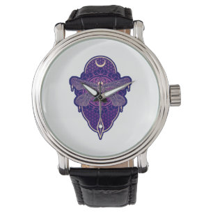 Geometric Dragonfly Mandala Life Flower Symbol Armbandsur
