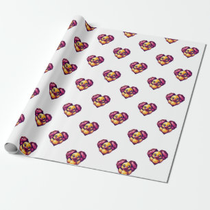 Geometric Duckling i Crystal Heart Presentpapper