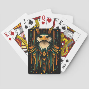 Geometric Eagle Illustration Casinokort