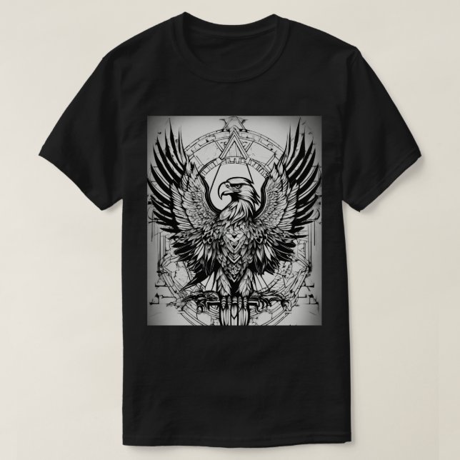 Geometric Eagle T Shirt (Design framsida)